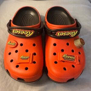 Reese’s CROCS Kids Slippers - Orange and Black